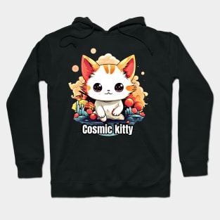 Cosmic Kitty: Cute Astronaut Cat on a Space Adventure Hoodie